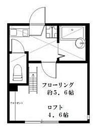 パークヒル弘明寺 1Kの間取図画像