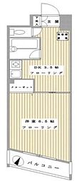 ア・ボートルサンテ東館 1DKの間取図画像