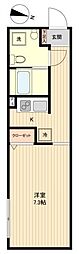 GC用賀 1Kの間取図画像