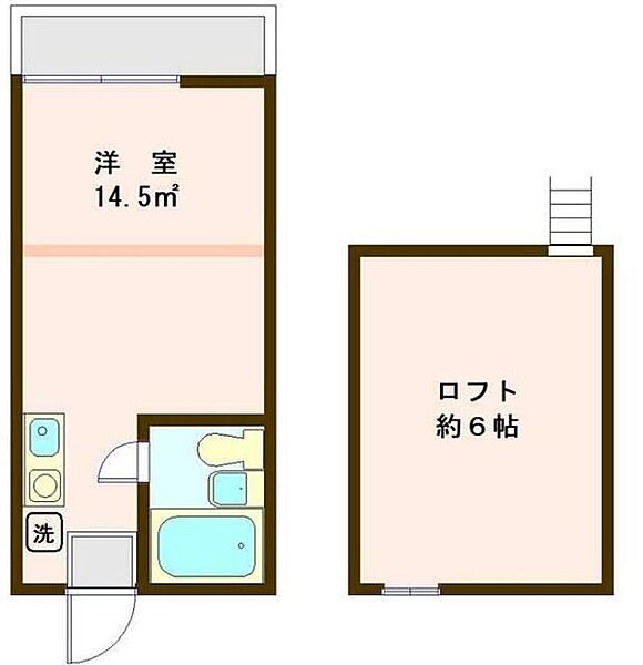 ハッピーパレス越野 105｜東京都八王子市越野(賃貸アパート1R・1階・14.50㎡)の写真 その2