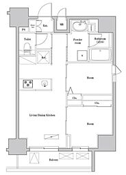 SPコート両国 3階2LDKの間取り