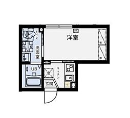 リージェンシー用賀 1Kの間取図画像