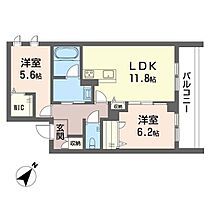 レフィアント 00206 ｜ 千葉県流山市南流山３丁目9-4、5（賃貸マンション2LDK・2階・60.92㎡） その2