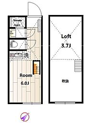 ソルティ湘南藤沢 ワンルームの間取図画像