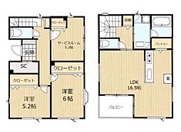 雑司が谷2丁目H邸 1階2SLDKの間取り