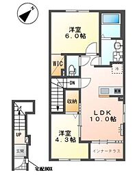 エクステンド・Y 2LDKの間取図画像