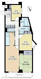 リズ青葉台 3LDKの間取図画像