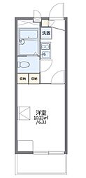 レオパレスSAKU 1Kの間取図画像
