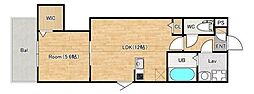 ジーメゾン千葉浜野ノウスタ 1LDKの間取図画像