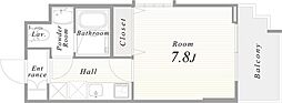 CITYPRIME北参道 1Kの間取図画像