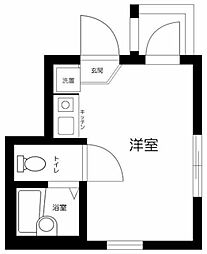 JR京浜東北・根岸線 王子駅 徒歩10分の賃貸アパート 1階ワンルームの間取り