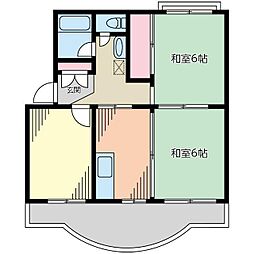 グリーンハイム 3DKの間取図画像