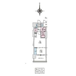 スプランディッドあびこ駅前DUE 11階/-