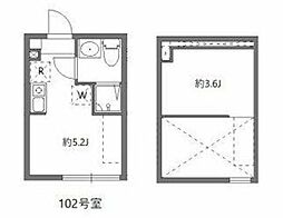 エルミア平和台 ワンルームの間取図画像