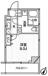 GRANPASEO巣鴨 1Kの間取図画像