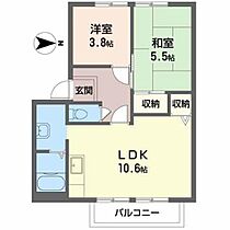 バンブーパインハイツ A203 ｜ 奈良県大和郡山市九条平野町1-23（賃貸アパート2LDK・2階・46.30㎡） その2