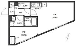 D-STYLE西巣鴨 1LDKの間取図画像