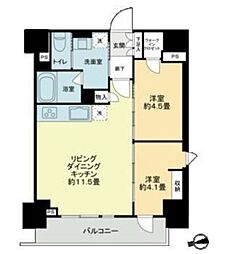 横浜市鶴見区鶴見中央4丁目マンション 2LDKの間取図画像