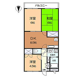 イーストフィールドおおさわ01 2階