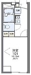 レオパレスサンクレール柏A 1Kの間取図画像