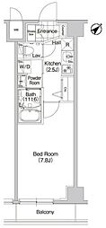 COMFORIA森下WEST 1Kの間取図画像