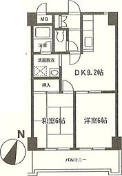 間取図画像 2DK