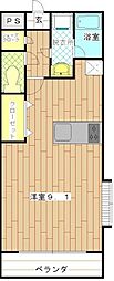 プレミール ワンルームの間取図画像