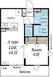 リブリ・南湖 1LDKの間取図画像