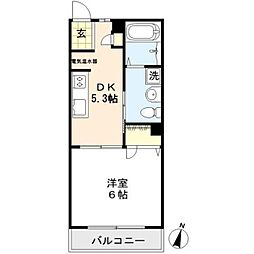 フレイル 1DKの間取図画像