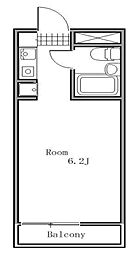 NHレジデンス落合 3階ワンルームの間取り