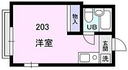 ヒルトップハイツ 1Kの間取図画像
