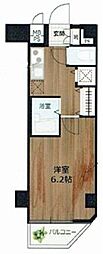 RADIA滝野川 1Kの間取図画像