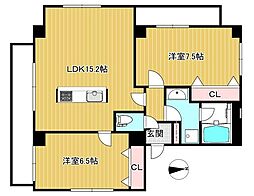 laulea 2LDKの間取図画像
