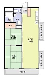日香苑 2LDKの間取図画像