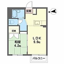 マーベラス・ローズ　II 102 ｜ 岩手県花巻市桜台１丁目11-9（賃貸アパート1LDK・1階・30.00㎡） その2