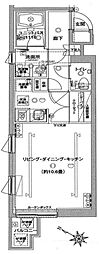 GRANTIARA武蔵小山 1Kの間取図画像