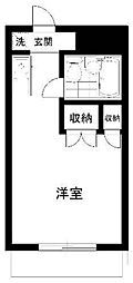 メゾン・ド・ポエート ワンルームの間取図画像