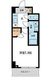 東京メトロ半蔵門線 住吉駅 徒歩4分の賃貸マンション 5階1Kの間取り