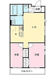 gato大崎 3階2LDKの間取り