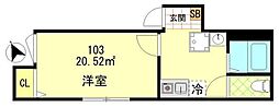 グレース練馬桜台 1Kの間取図画像