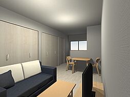 ドゥウェル信濃A棟 201 2階1LDKのリビング/ダイニング