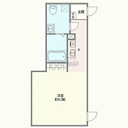 フィオーネ新小岩 ワンルームの間取図画像