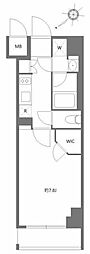 KDXレジデンス豊洲 1Kの間取図画像