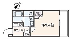 CourtMagnolia 1Kの間取図画像
