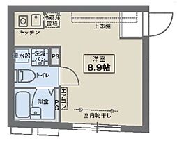Bon Vivant Nakano-Egota 3階ワンルームの間取り