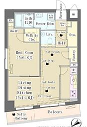 Maison de Takaya 4階1LDKの間取り