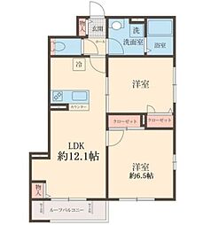 間取図画像 2LDK