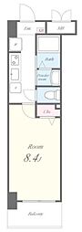 フォートレス文京 4階1Kの間取り