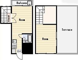 メゾン・ド・中町 3階2Kの間取り