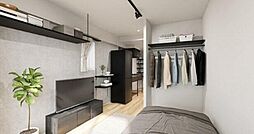 レキシントンスクエア曙橋 6階ワンルームのリビング/ダイニング